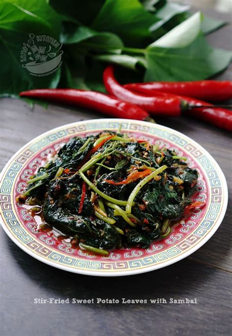 A Taste Of Memories Echo S Kitchen Stir Fried Sweet Potato Leaves