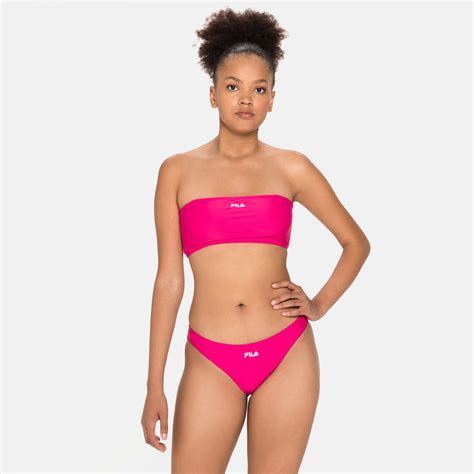 Fila Saray Bandeau Bikini Pink Peacock Pink Peacock FILA Official