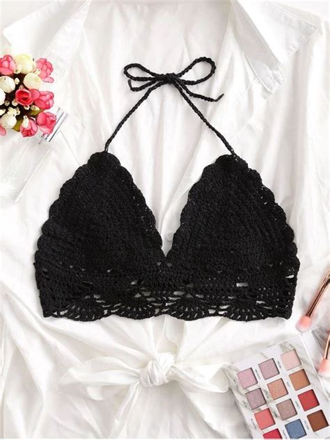 Use Code ZFPIN To Get Everything 16 Off Flounce Bikini Top Halter Bikini Crop Top Bikini