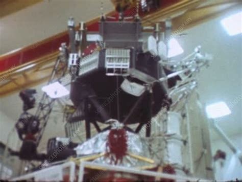 Voyager 2 Construction In Clean Room At Jpl 1970s Stock Video Clip