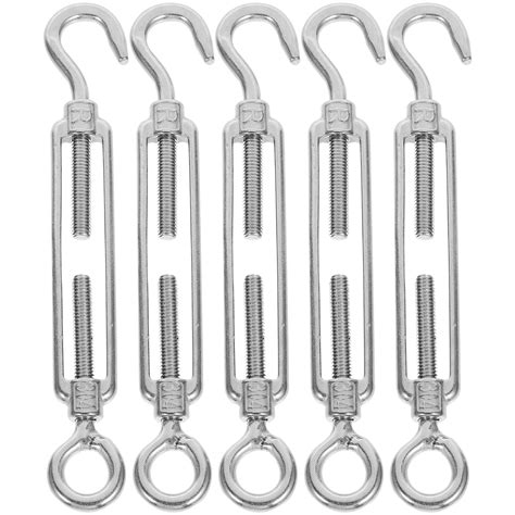 Troglfold Pcs Stainless Steel Hook Eye Turnbuckle Wire Rope Tension