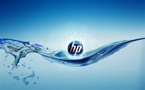 Hp Splash, laptop, wave, splash, hp, water, computer white, blue, HD ...