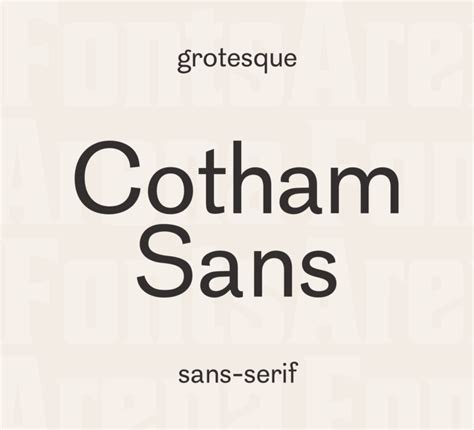 Free Font Cotham Sans By Sebastien Sanfilippo FontsArena