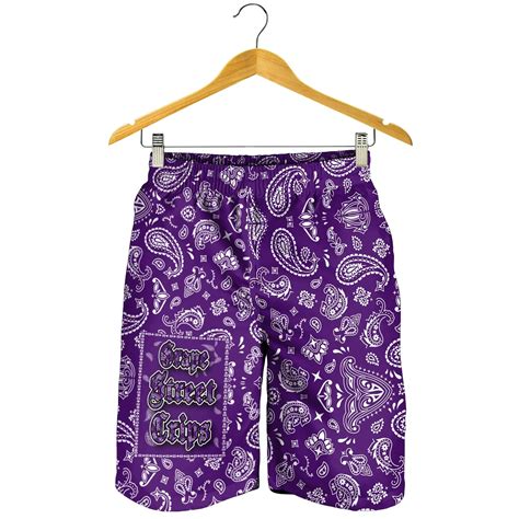 Grape Street Crips Gang Sign - Men's Shorts Purple Bandana – To The Closet
