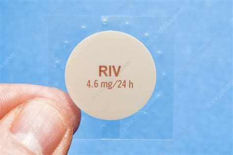 Rivastigmine Dementia Treatment Patch Stock Image C038 7532