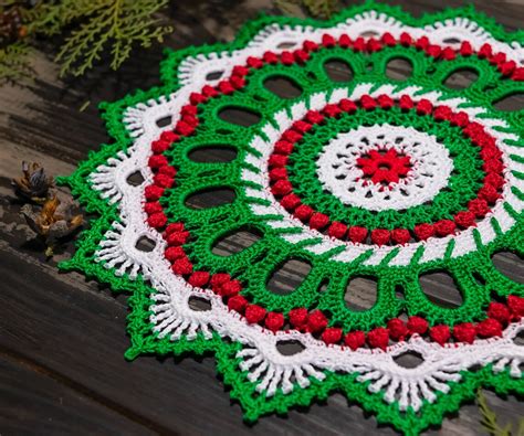 Crochet Christmas Doily - Etsy