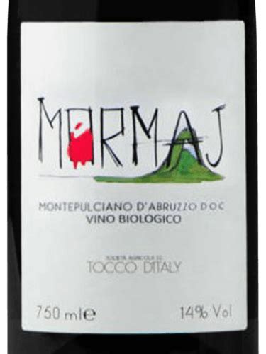 Tocco D Italy Mormaj Montepulciano D Abruzzo Biologico Vivino US