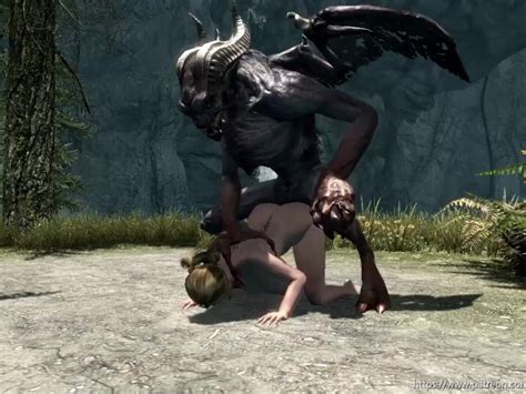 Blonde Skyrim Babe Meets Demon Monster Free Porn Videos Youporn
