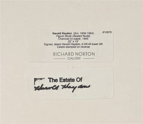 Harold Haydon A Fabulous Beautifully Rendered 1945 Modern Seated Female Nude By Harold Haydon