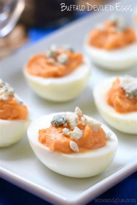 Buffalo Deviled Eggs Wine Glue