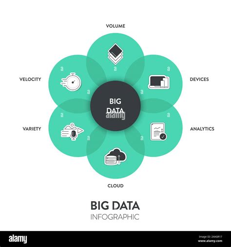 Big Data Analytic Strategy Infographic Diagram Chart Illustration