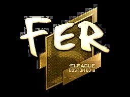 Fer Gold Boston 2018 CSGO Sticker Price CS GO Captain