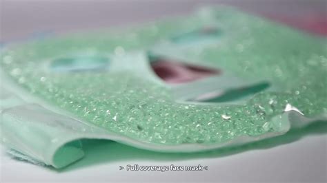 Customized Reusable Gel Beads Face Mask Hot Cold Compress Pack Freezer Facial Eye Mask For Face