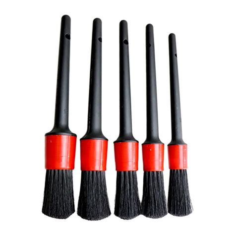 5Pcs Car Detailing Brush Set Car Wash Auto Cleaning Brushes Automotive