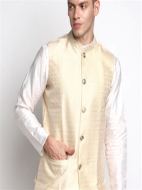 Buy DEVOILER Men White Kurta With Pyjamas Nehru Jacket Kurta Sets