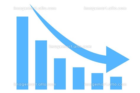 減少の棒グラフ ベクターイラスト 159538943 イメージマート