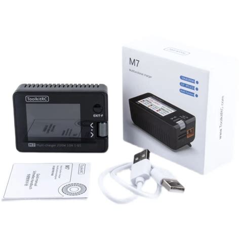ToolkitRC M7 200W 10A DC Balance Charger Discharger for 1-6S Lipo ...