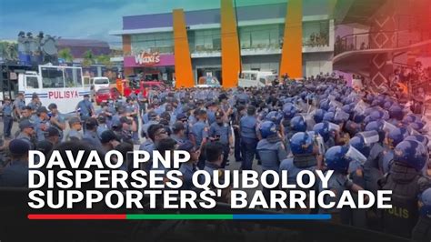 As It Happened Davao Cops Disperse Quiboloy Supporters Barricade