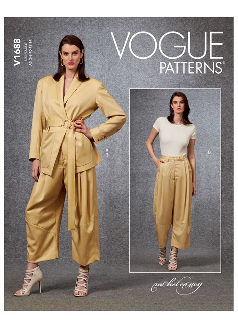 Vogue Patterns Misses Jacket Belt Pants