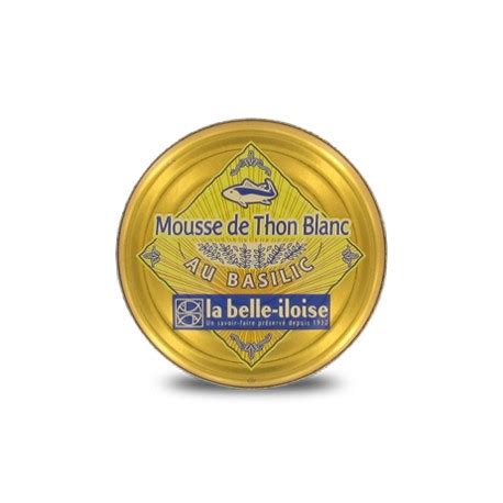 Mousse De Thon Blanc Au Basilic La Belle Iloise