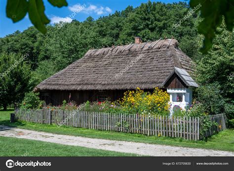 Sanok Poland August Wooden Houses Rural Architecture Museum Sanok