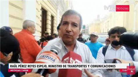 Ministro De Transportes El Congreso Tiene El Rol De Fiscalizar La