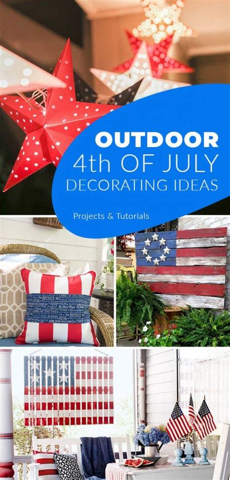 4th Of July Front Porch And Outdoor Decorations You Can Make • The