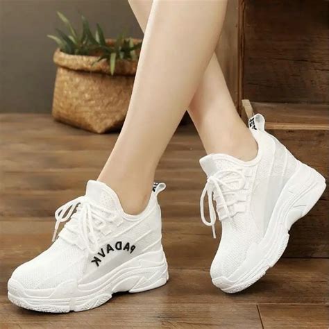 2019 White Trendy Shoes Women Flats Platform Femme Chaussures Femmes ...