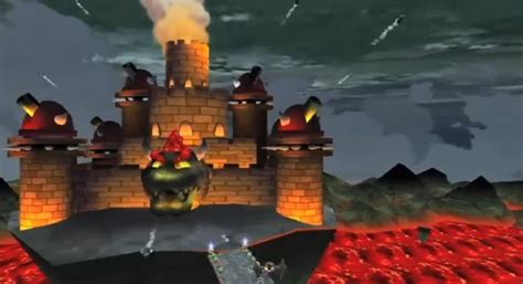 Super Mario Bowser Castle Background