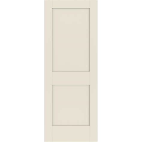 Jeld Wen 28 In X 80 In 2 Panel Shaker Solid Core Primed Wood Interior Door Slab Jw2388 00002