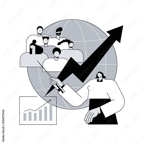 Population growth abstract concept vector illustration. Census service ...