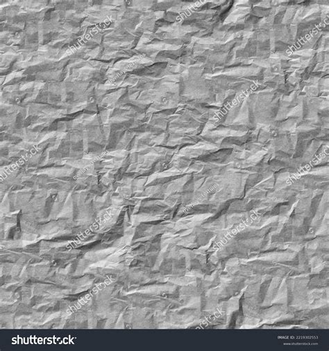 Seamless Crumpled Paper Texture Rough Folded Stock Photo