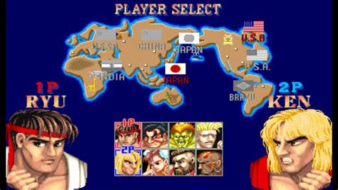 Street Fighter The World Warrior Snes Character Select Youtube