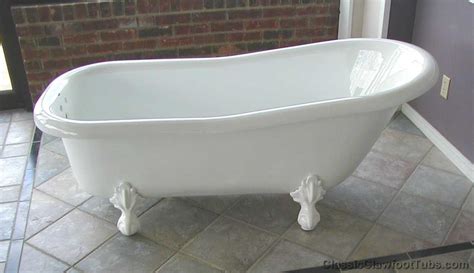 60" Acrylic Slipper Clawfoot Tub | Classic Clawfoot Tubs