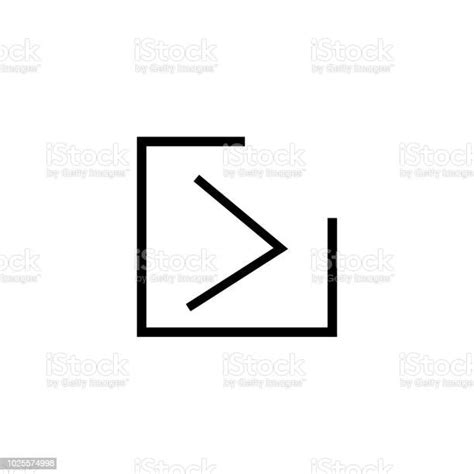 Pfeil Nach Rechts Symbol Vektor Zeichen Und Symbol Isoliert Auf Weißem Hintergrund Pfeil Nach