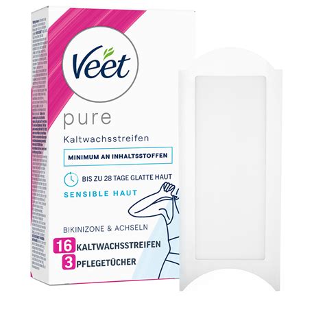 Veet Cold Wax Strips Bikini Underarms 16 Pcs Haar Shop Ch