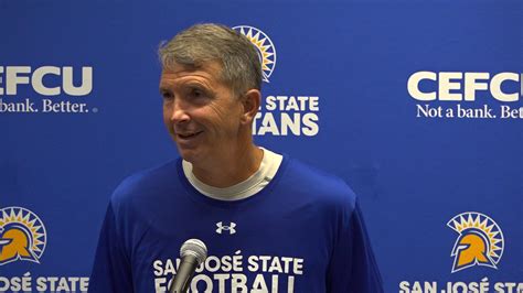 Brent Brennan Press Conference Pre Cal Poly - SJSU Athletics - Official Athletics Website - San ...