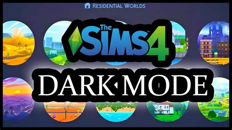 Sims 4 Dark Mode