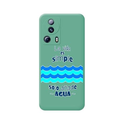 Funda Silicona L Quida Verde Xiaomi Lite G Dise O Agua Dibujos Con