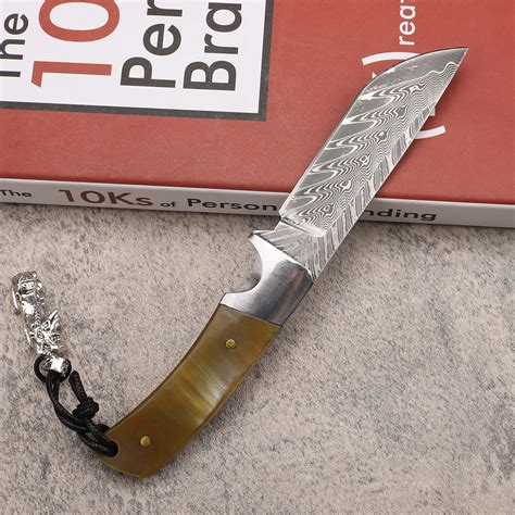 Охотничий нож из дамасской стали с острым лезвием VG10 | AliExpress