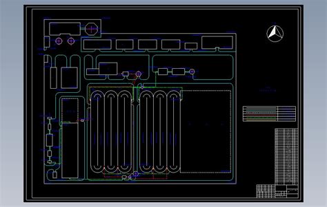 污水处理厂氧化沟平面布置图autocad模型图纸下载 懒石网