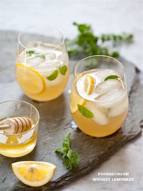 Whiskey Lemonade Recipe With Honey Simple Syrup Relish