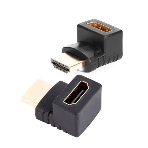 Adaptador Hdmi Hembra A Hdmi Macho Codo Grados Innovartech