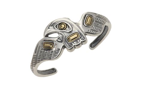 Tlingit-inspired Raven Silver and Brass Bracelet | Smithsonian Institution