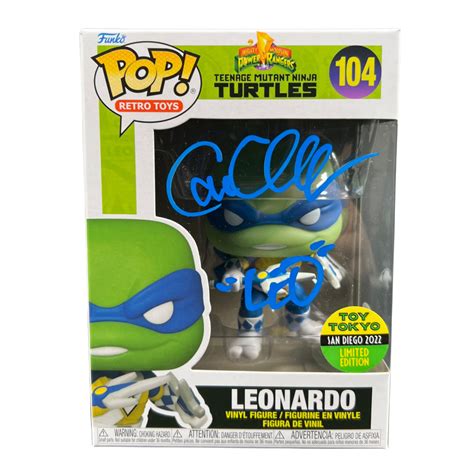 Cam Clarke Signed Funko POP TMNT MMPR Leonardo Autographed JSA COA ...