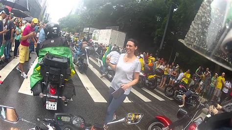 MOTO PASSEATA SEGUNDA PARTE AGORA NA PAULISTA FORA DILMA YouTube