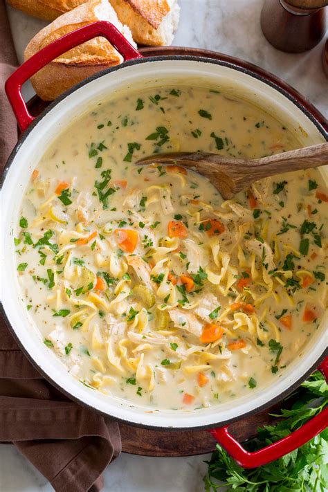 Creamy Chicken Noodle Soup - Cooking Classy