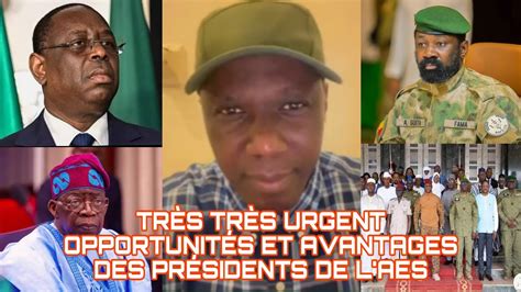 S Kou Tounkara Tres Tres Urgent Les Opportunit S Et Avantages Des