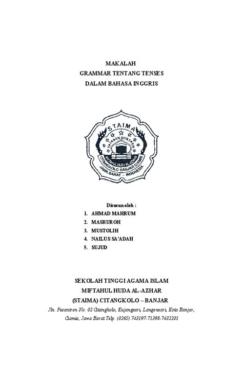 Contoh Makalah Dalam Bahasa Inggris Pdf Denah