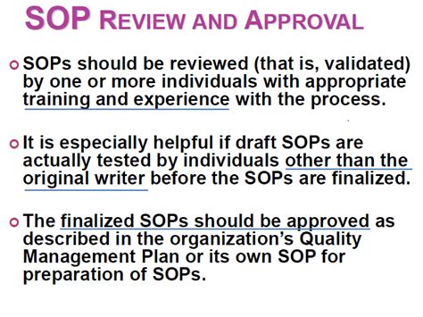 SOP Standard Operation Procedure PPT